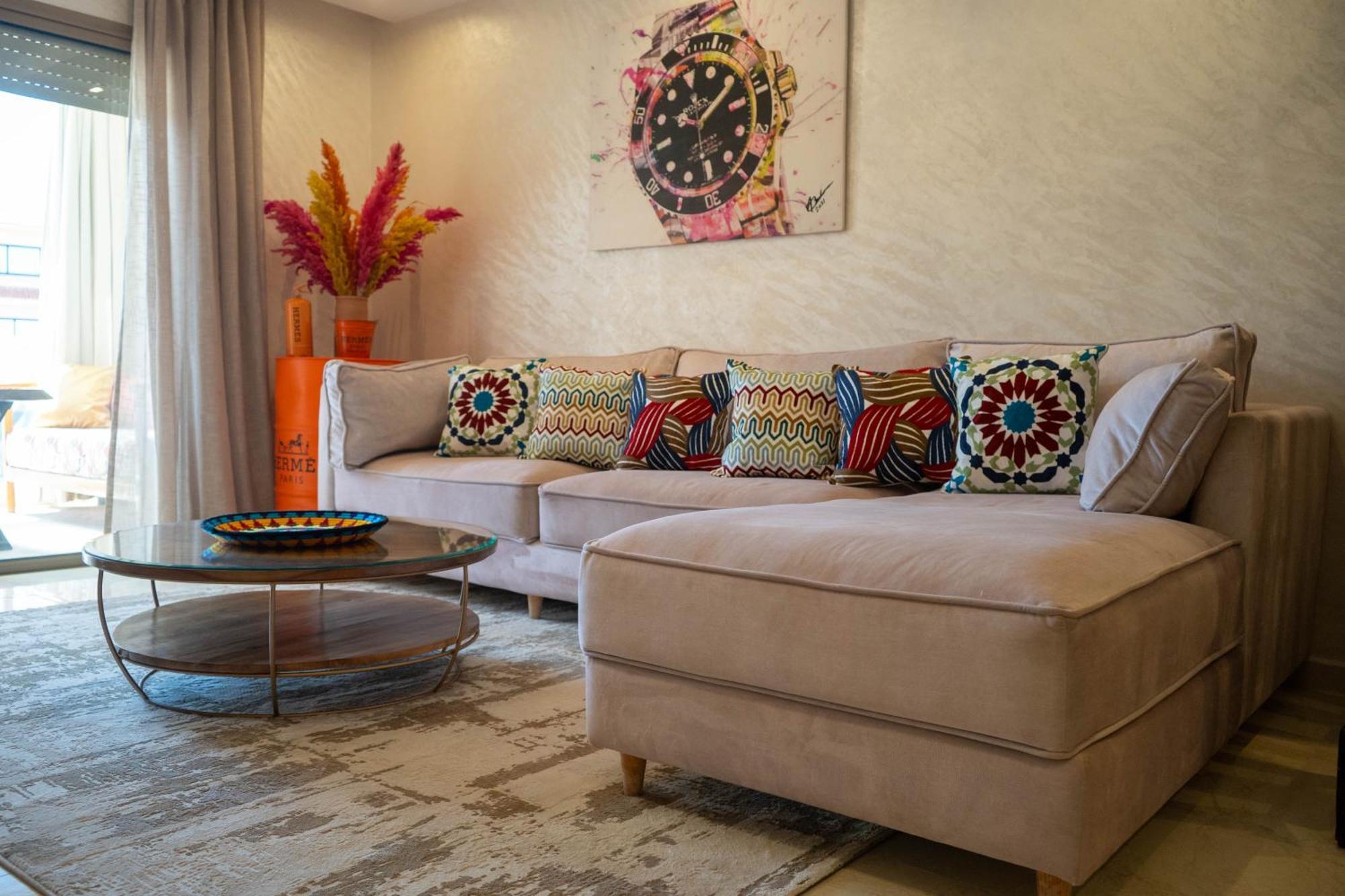 Magnifique Appartement Moderne De 2 Chambres Avec Piscine A 10 Min Du Centre De Marrakech Μαρακές Εξωτερικό φωτογραφία